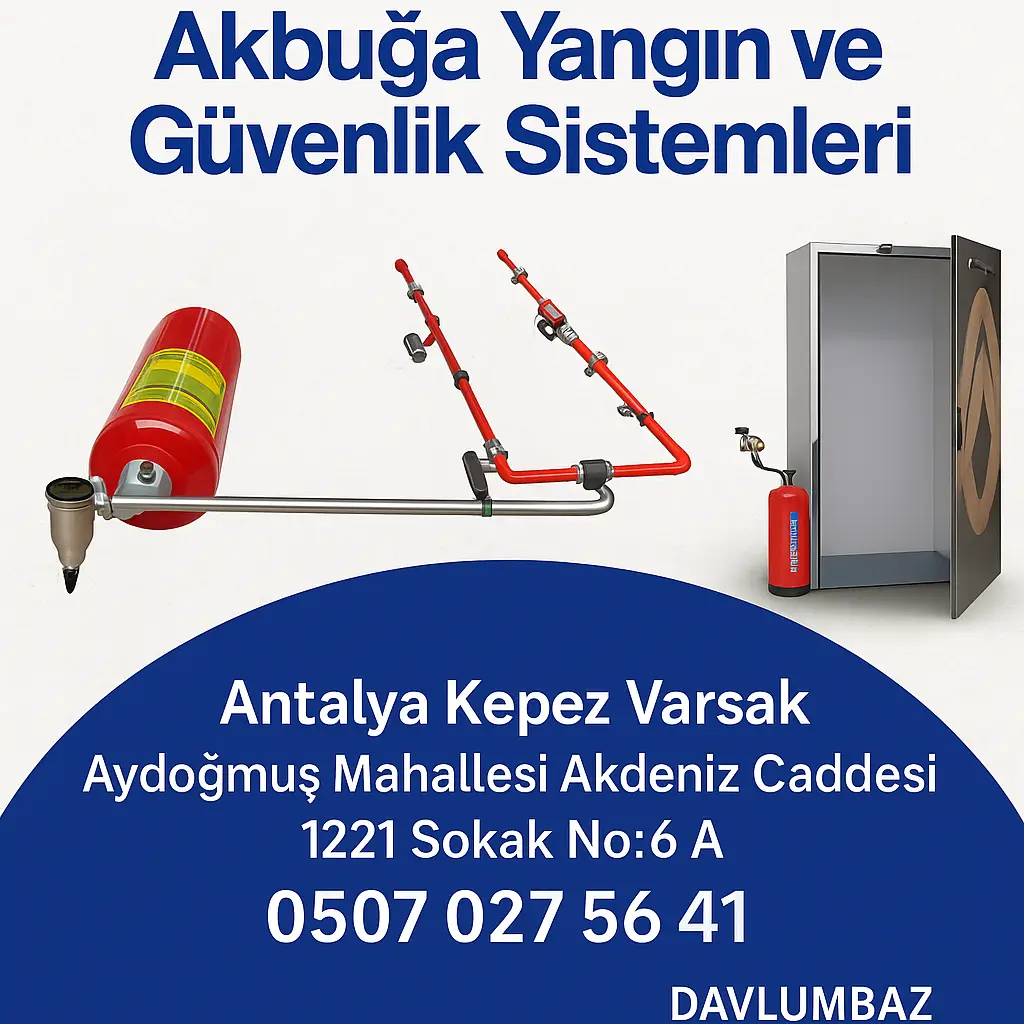 Antalya Döşemealtı yangın algılama ve alarm sistemleri